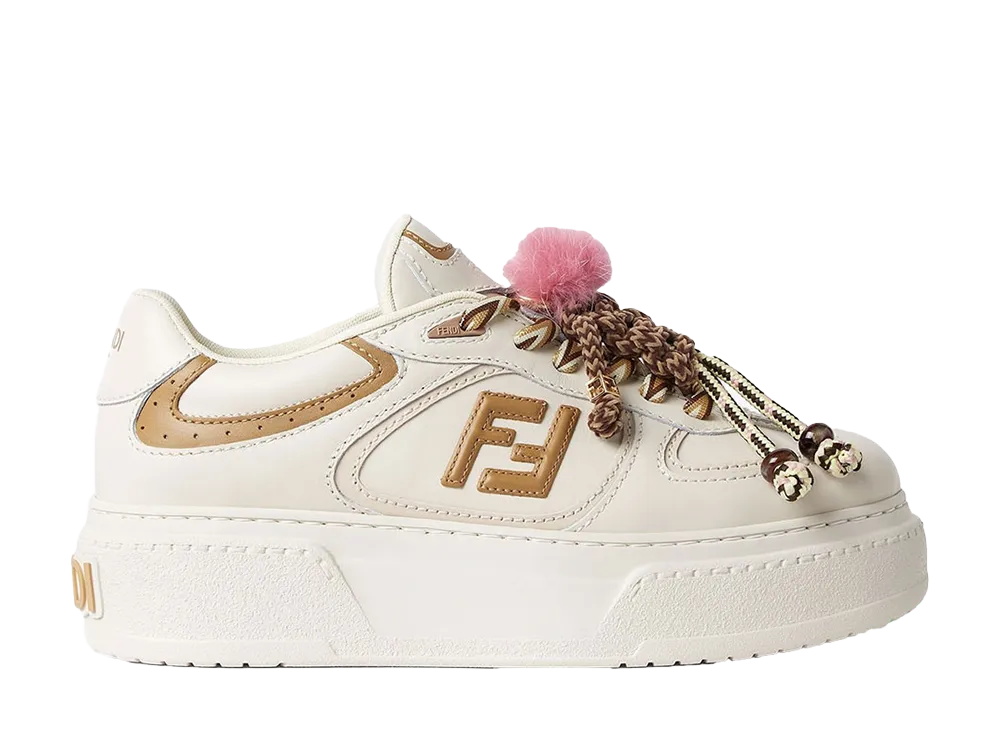 FENDI Women's Match Lace-Up Sneaker "White"