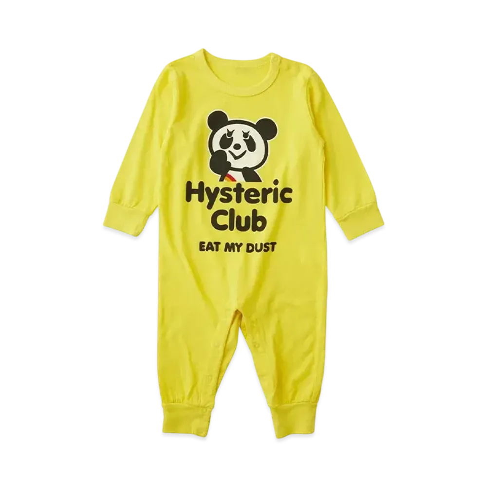 HYSTERIC GLAMOUR Kids Hysteric Club Coverall "Yellow"