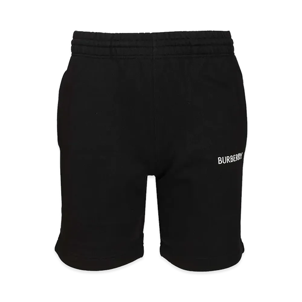 Burberry Cotton Shorts With Logo "Black"