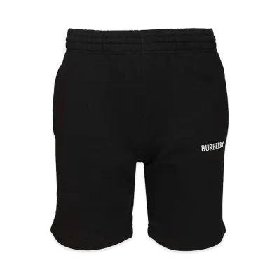 Burberry Cotton Shorts With Logo "Black"