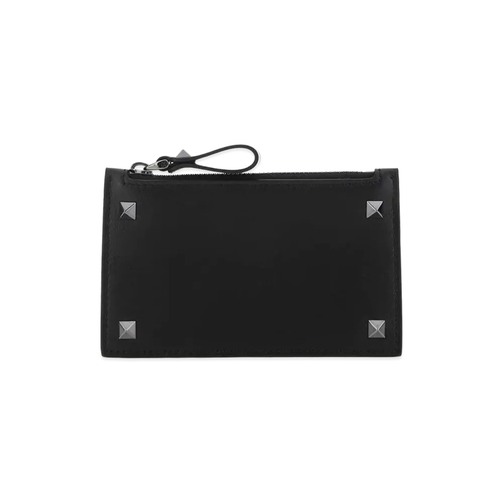 Valentino Rockstud Card Holder "Black"