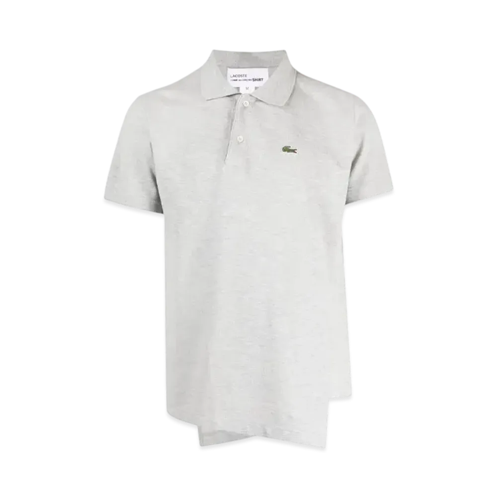Comme des Garcons Shirt x LACOSTE Asymmetry Polo Shirt "Light Grey"