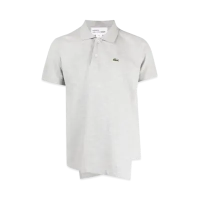 Comme des Garcons Shirt x LACOSTE Asymmetry Polo Shirt "Light Grey"