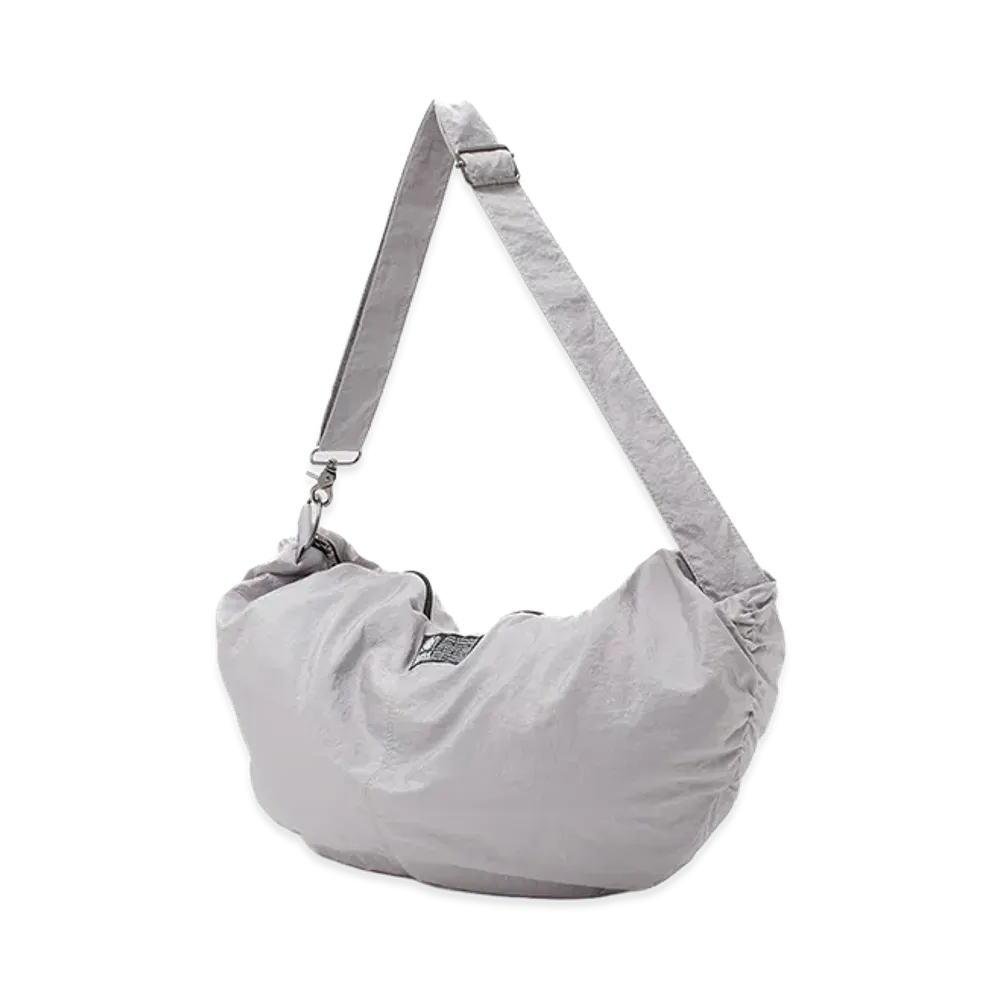 X-Girl Women's Face Label Shoulder Bag "Grey"