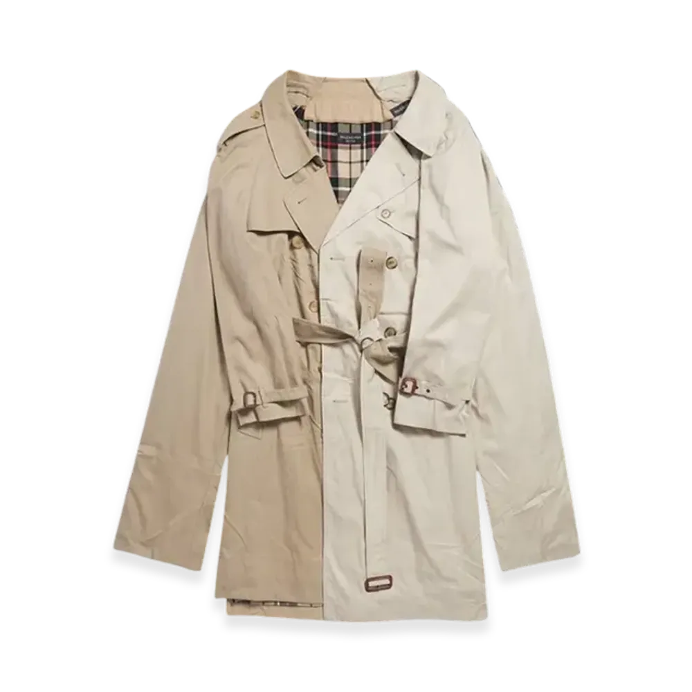 BALENCIAGA Double Sleeve Trench "Dark Beige"