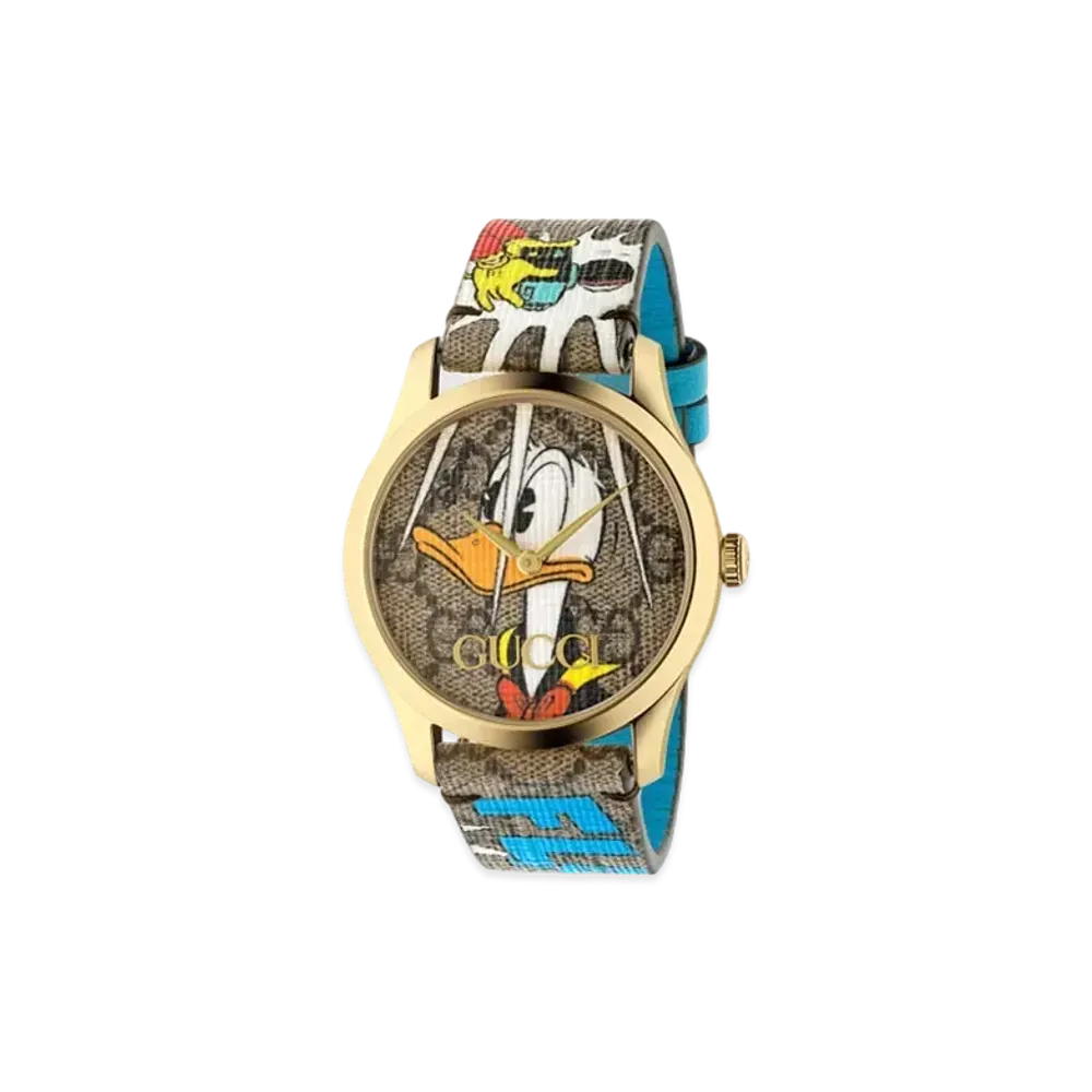 GUCCI x Disney Donald Duck GG Supreme G-Timeless Watch