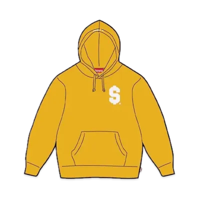 Supreme $ Hooded Sweatshirt "Gold"