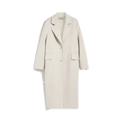Max Mara Radice Double Viscose Jersey Coat "Ecru"
