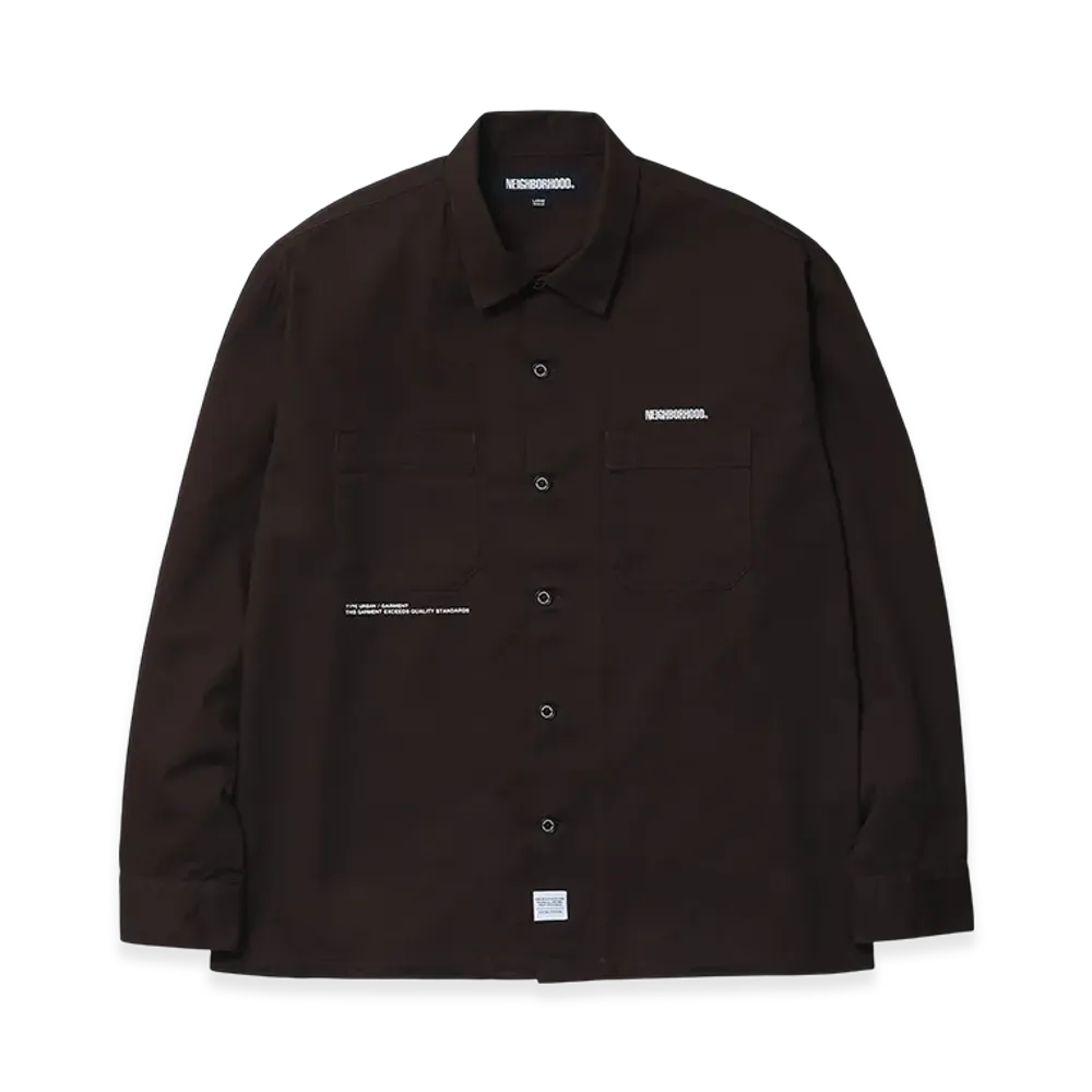 NEIGHBORHOOD Classic Work Shirt LS "Brown"