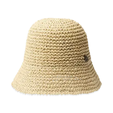 NEW ERA Bucket 01 Sailor Brim Paper Crochet Hat "Light Beige"