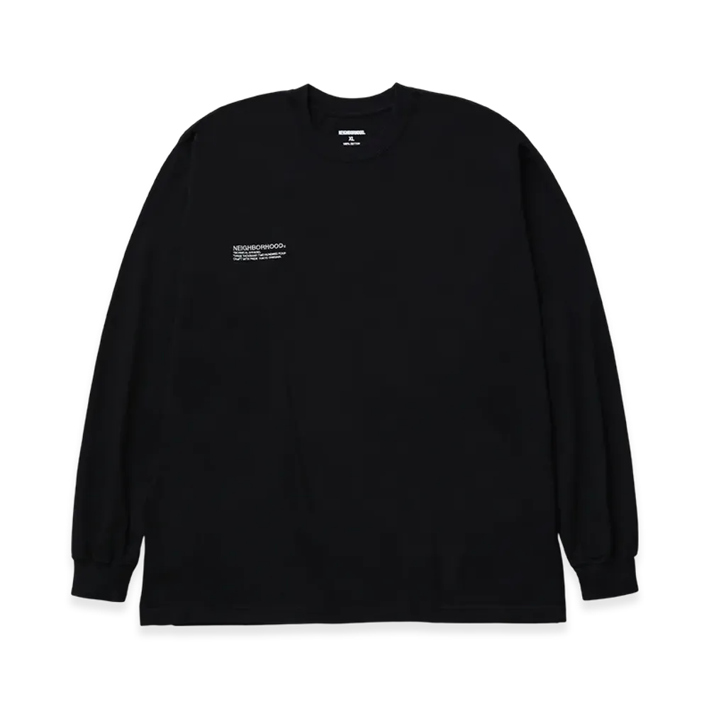 NEIGHBORHOOD NH. Tee LS-12 "Black"