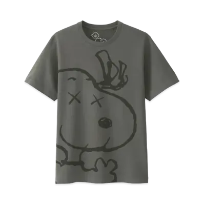 Uniqlo x KAWS x Peanuts Snoopy Face Tee "Grey"