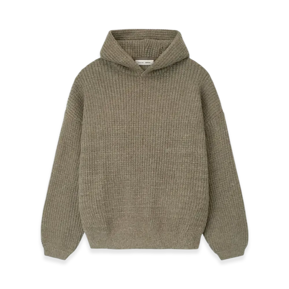 FEAR OF GOD ESSENTIALS Heavy Waffle 90's Hoodie "Homestead Heather"