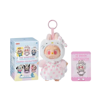 POP MART THE MONSTERS (Labubu) x Hello Kitty and Friends Series-Vinyl Plush Pendant Blind Box HELLO KITTY