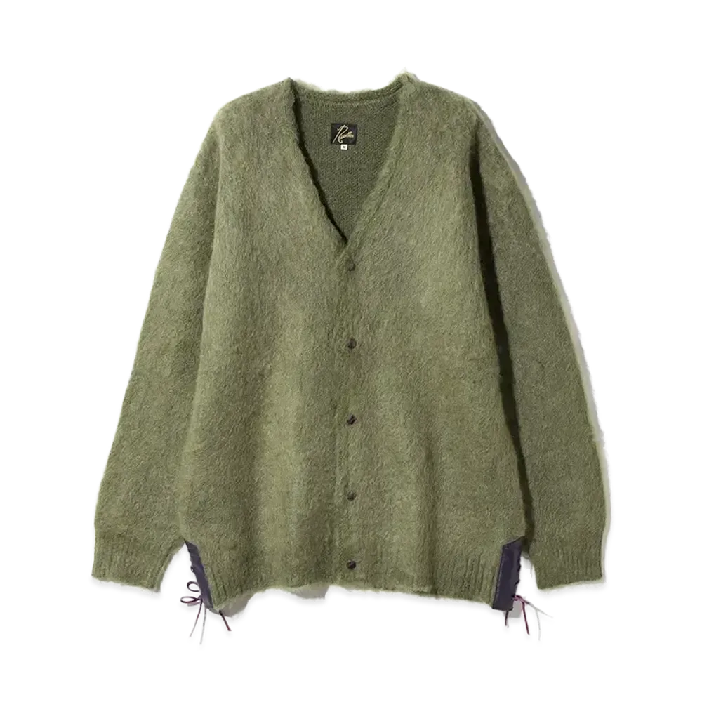 NEEDLES EP Mohair Cardigan-Solid "Green"
