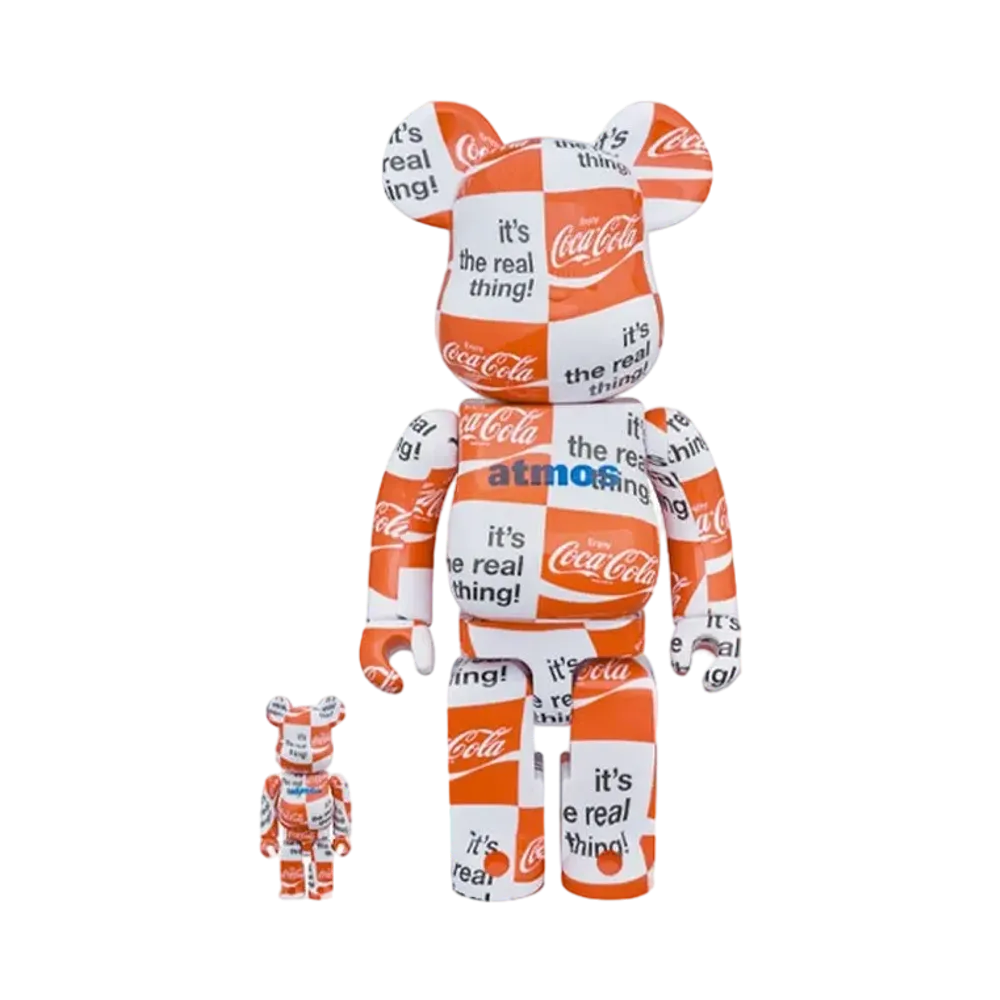 Bearbrick atmos x Coca-Cola Checkerboard 100% & 400%