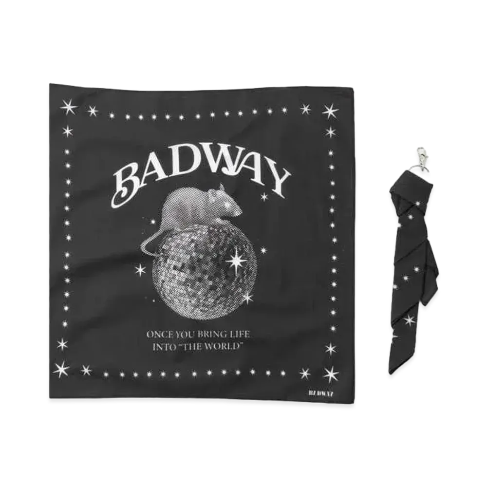 BADWAY bandana keyring "BLACK"