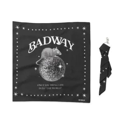 BADWAY bandana keyring "BLACK"