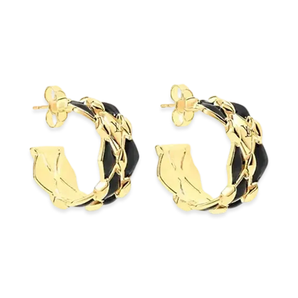 Louis Vuitton LV Malletage Earrings "Gold"