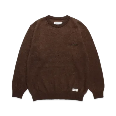 WACKO MARIA Mohair Knit Sweater "Brown"