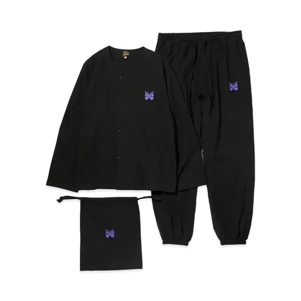 Needles PAJAMA SET - COTTON FLANNEL "Black"