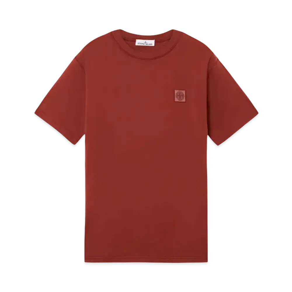 Stone Island 2100237 Organic Cotton Jersey Fissato Effect "Copper"