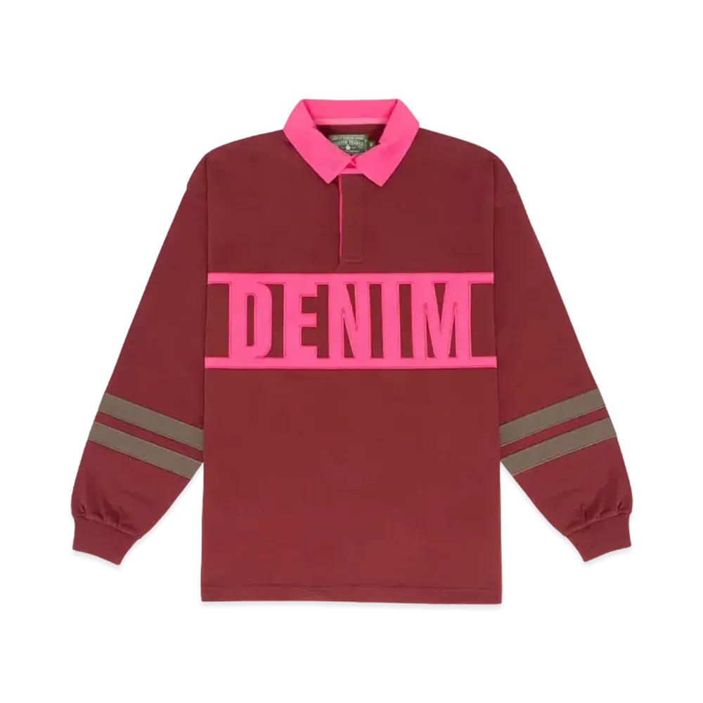 DENIM TEARS Down by the Tears Rugby "Burgundy"
