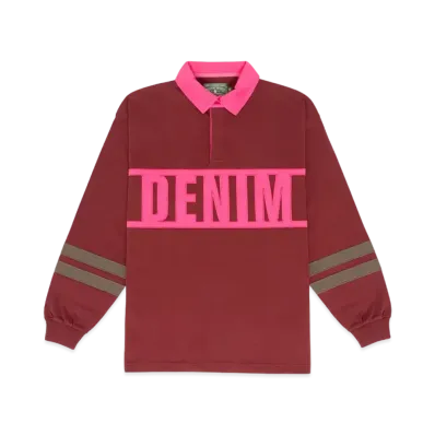 DENIM TEARS Down by the Tears Rugby "Burgundy"