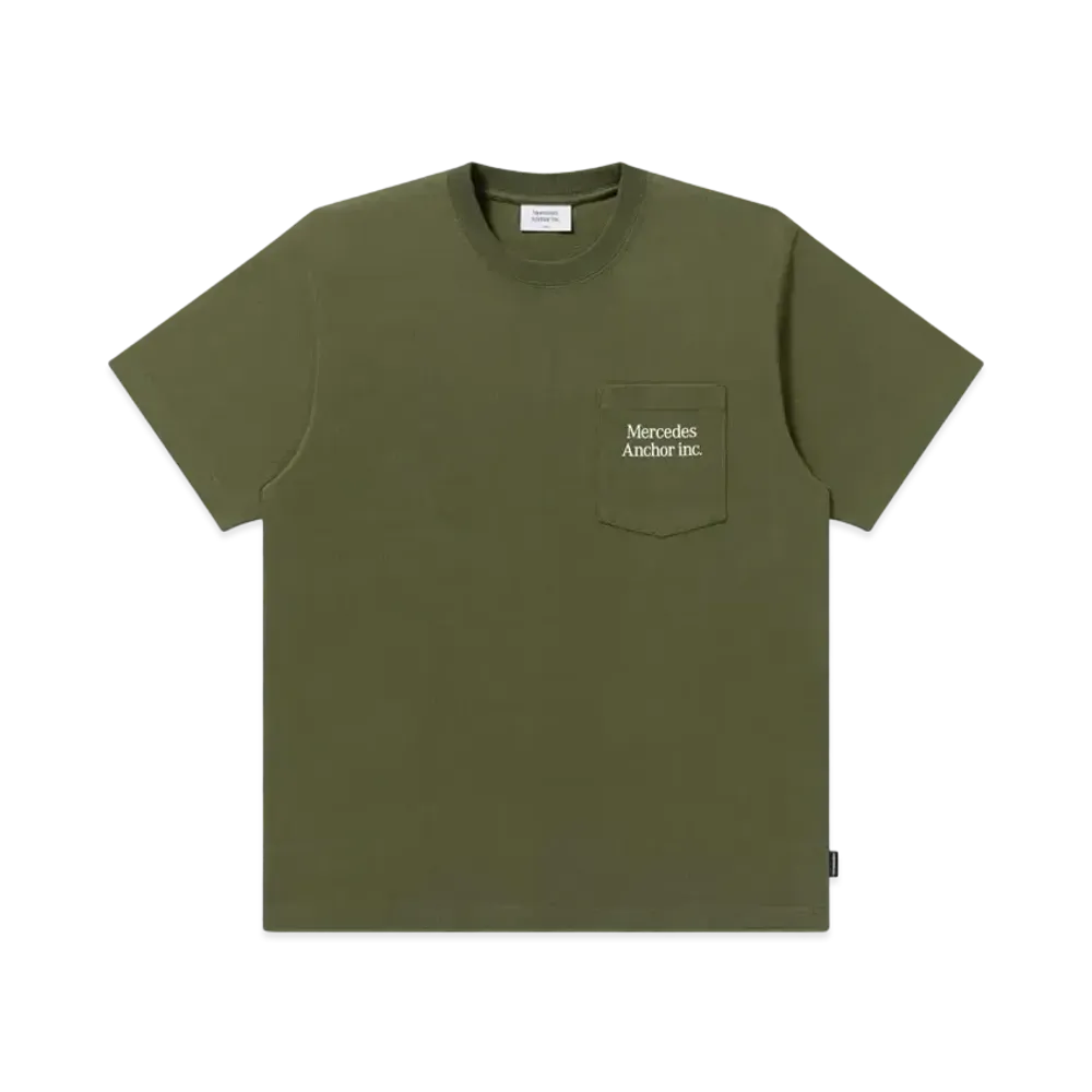 Mercedes Anchor Inc. Pocket Tee "Olive"