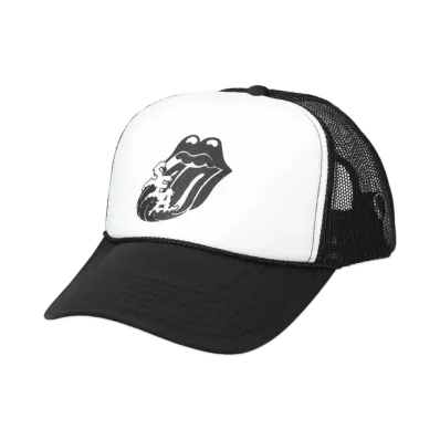 WIND AND SEA x The Rolling Stones Black Tongue Mesh Cap "Black"
