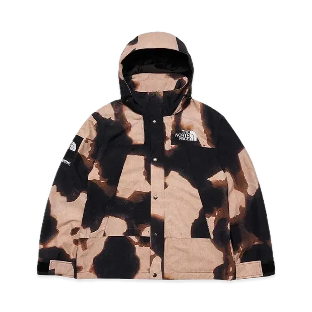 Supreme x The North Face Bleached Denim Print Mountain Jacket "Black"