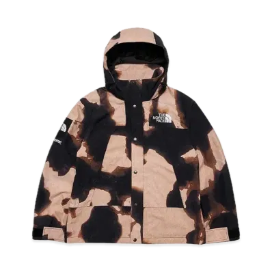 Supreme x The North Face Bleached Denim Print Mountain Jacket "Black"