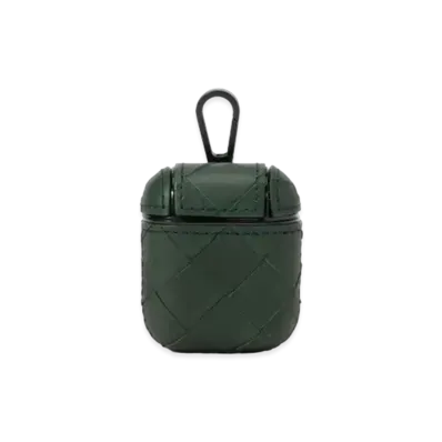 Bottega Veneta Intrecciato Calfskin AirPods Case "Pine"