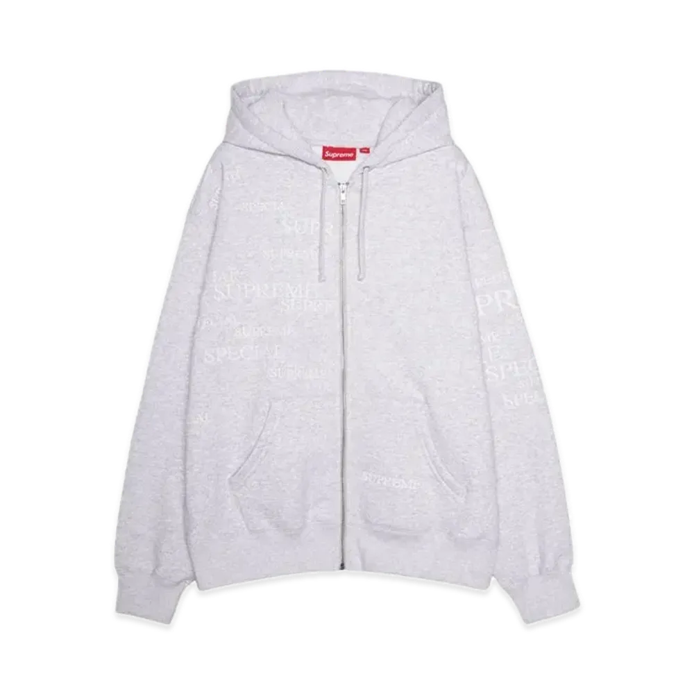 Supreme Special Zip Up Hooded Sweatshirt "Ash Grey"