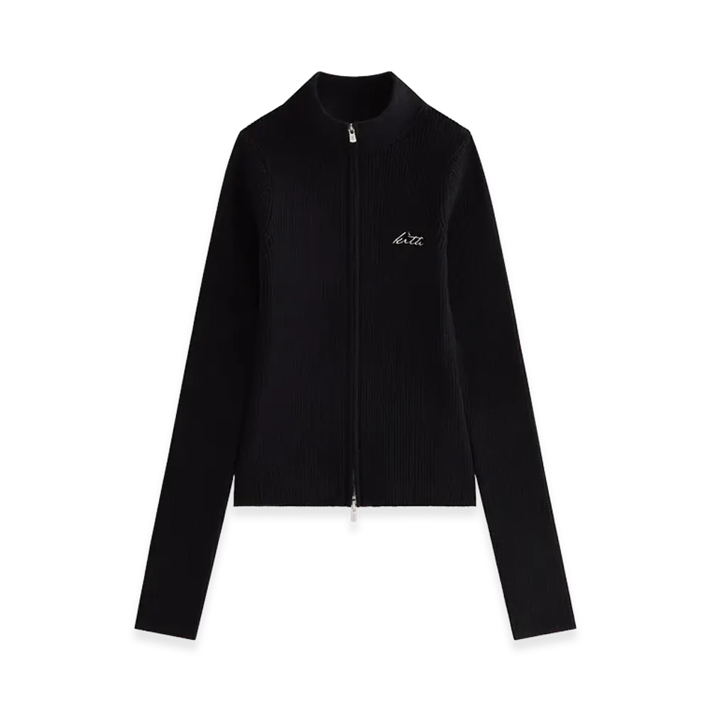 Kith Women's Ina Sweater Track Zip "Black"