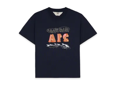 A.P.C. x Brain Dead In A Daze T-shirt "Navy"