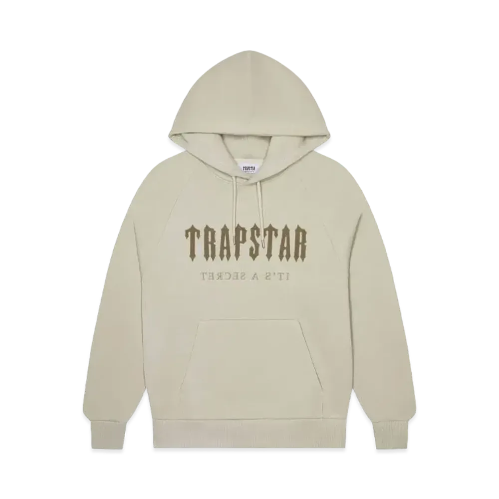 TRAPSTAR Chenille Decoded Hoodie "Oatmeal"