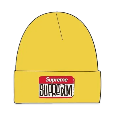 Supreme Gonz Nametag Beanie "Yellow"