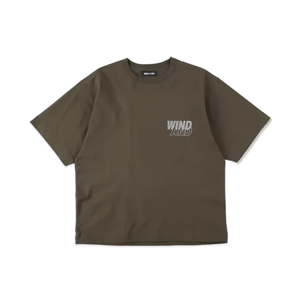 WIND AND SEA MIL NYLON S/S CREWNECK "Olive"