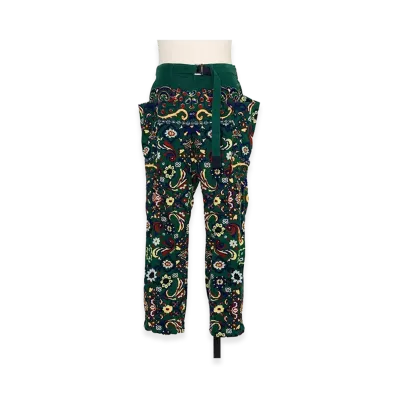 sacai Floral Print Corduroy Pants "Green"