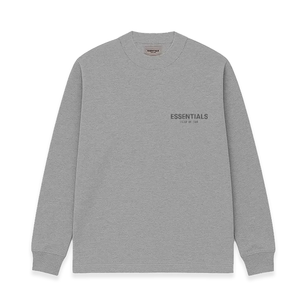FEAR OF GOD ESSENTIALS Point Logo L/S T-Shirt "Dark Oatmeal"