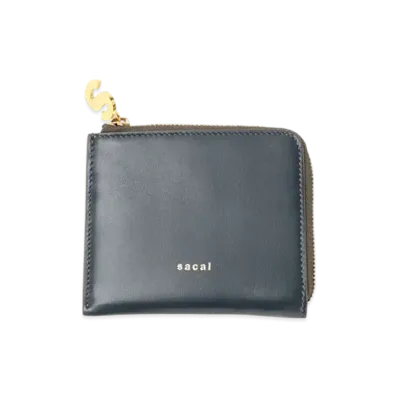 sacai Bicolor Half Wallet "Navy/Khaki"