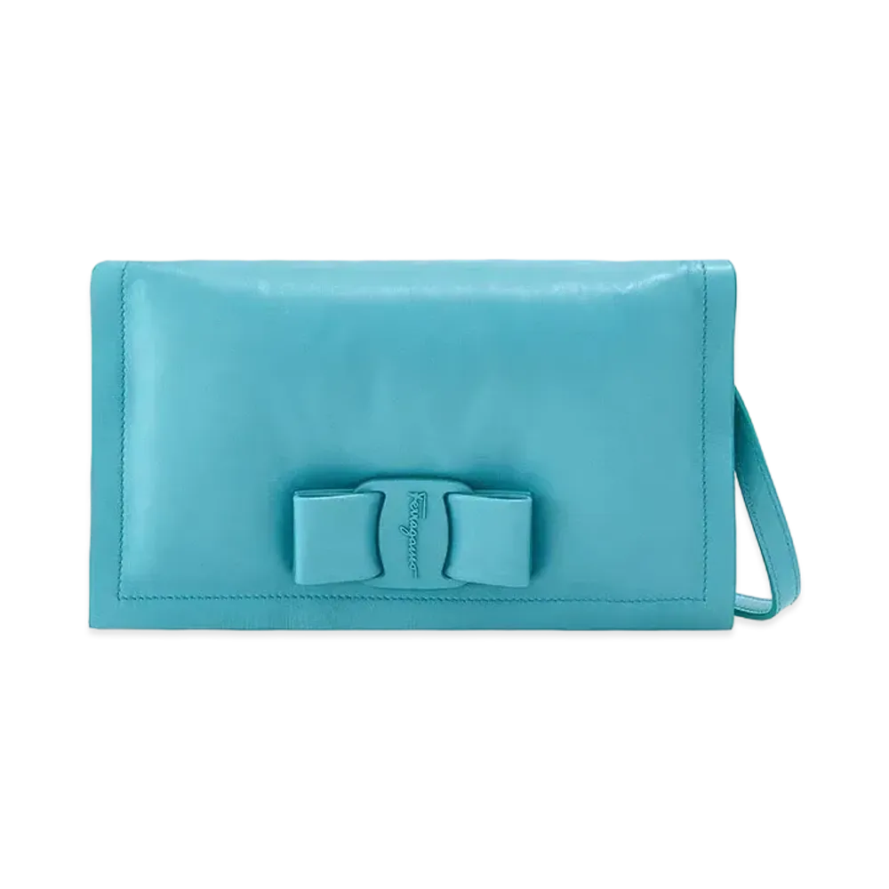 Salvatore Ferragamo Viva Bow Mini Bag "Tyrone Turquoise"