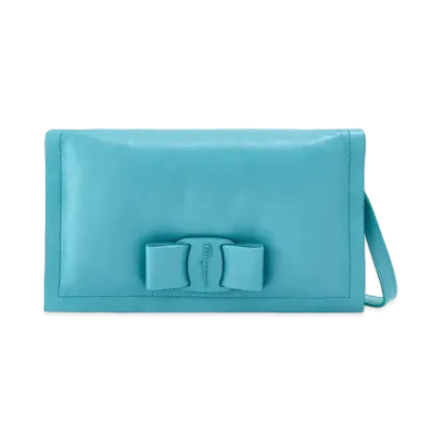 Salvatore Ferragamo Viva Bow Mini Bag "Tyrone Turquoise"