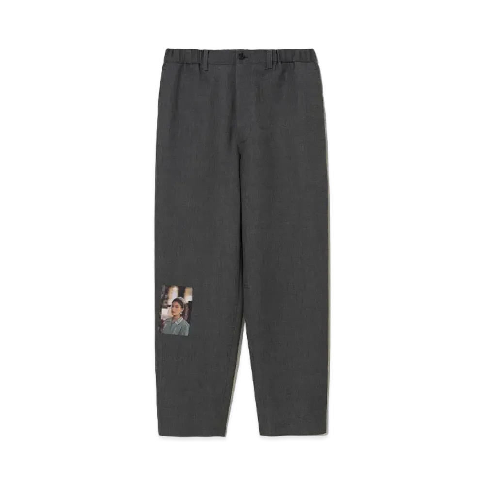 UNDERCOVER Twin Peaks Wool Polyester Easy Pants "T.Charcoal"