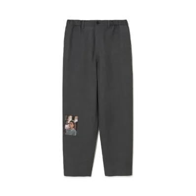 UNDERCOVER Twin Peaks Wool Polyester Easy Pants "T.Charcoal"