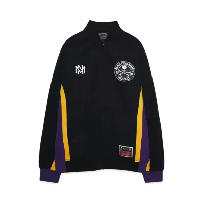MASTERMIND x Mitchell&Ness WARM UP JACKET "YELLOW/PURPLE"