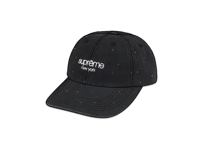 Supreme Sequin Denim Classic Logo 6-Panel "Black"