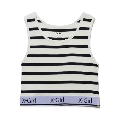 X-Girl Logo And Stripe Tank Top "Multi"