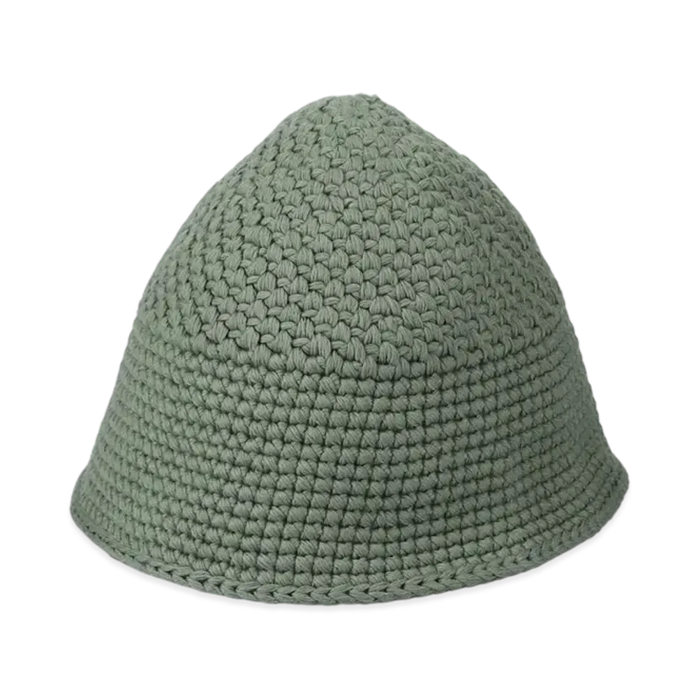 WIND AND SEA x Kijima Takayuki Fishnet Recycled Hand Knit Sailor Hat "Green"